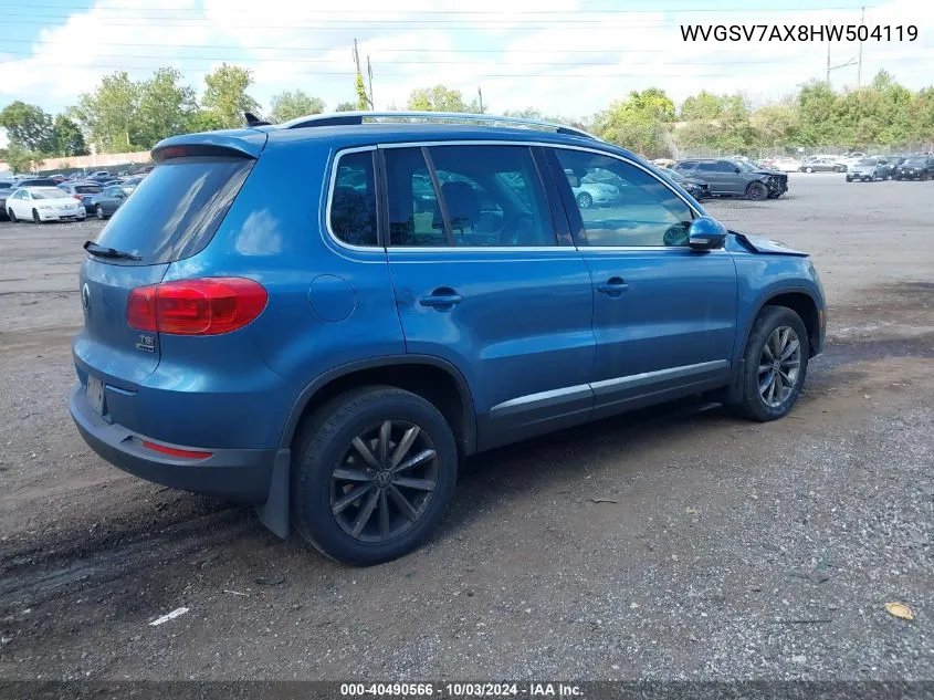 WVGSV7AX8HW504119 2017 Volkswagen Tiguan 2.0T Wolfsburg Edition