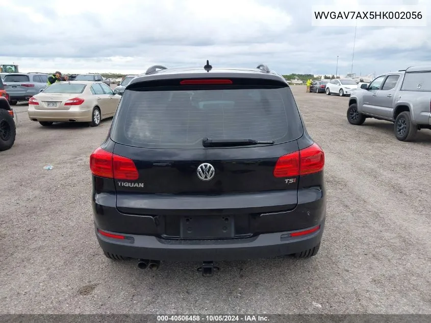 WVGAV7AX5HK002056 2017 Volkswagen Tiguan S/Limited