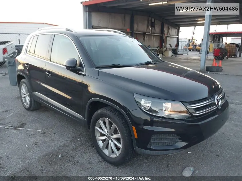 2017 Volkswagen Tiguan Wolfsburg VIN: WVGRV7AX2HW504485 Lot: 40525270