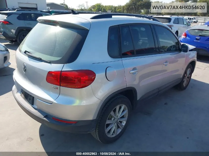 2017 Volkswagen Tiguan 2.0T/2.0T S VIN: WVGAV7AX4HK054620 Lot: 40552963