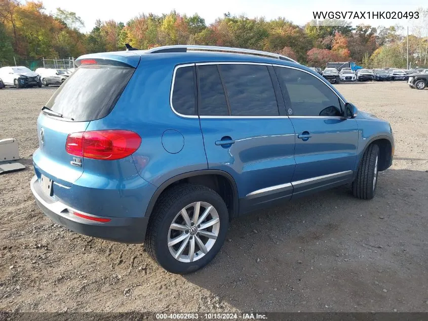 WVGSV7AX1HK020493 2017 Volkswagen Tiguan 2.0T Wolfsburg Edition