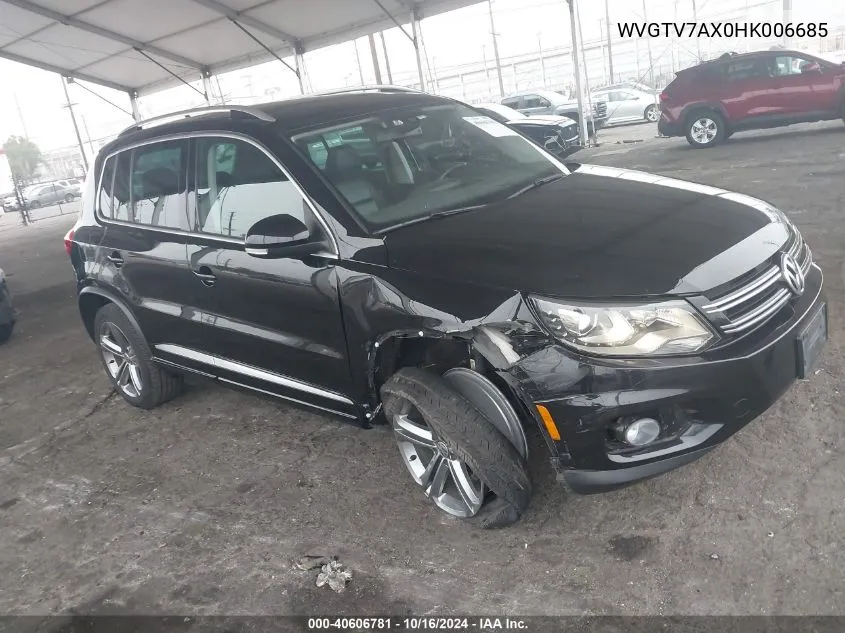 2017 Volkswagen Tiguan 2.0T Sport VIN: WVGTV7AX0HK006685 Lot: 40606781