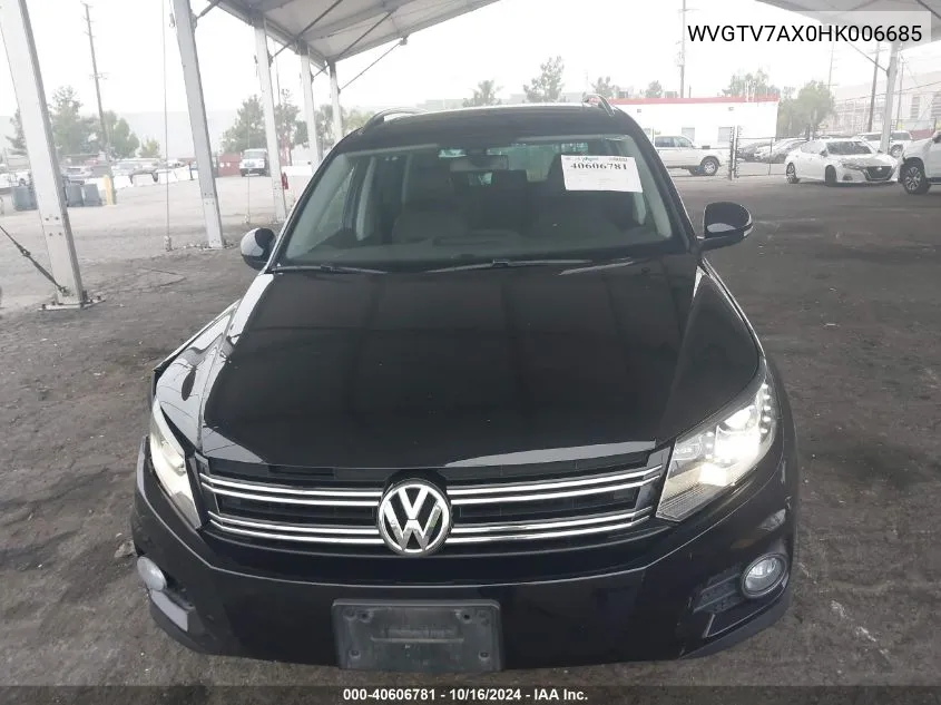 2017 Volkswagen Tiguan 2.0T Sport VIN: WVGTV7AX0HK006685 Lot: 40606781