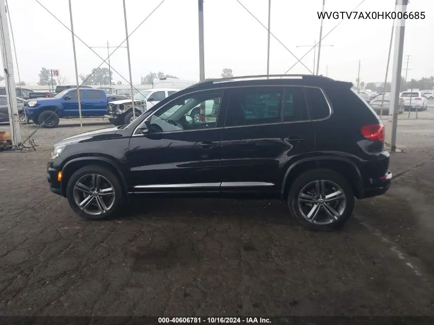 2017 Volkswagen Tiguan 2.0T Sport VIN: WVGTV7AX0HK006685 Lot: 40606781