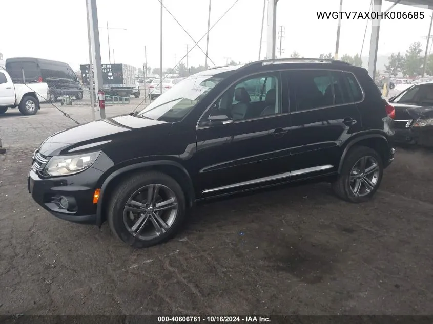 2017 Volkswagen Tiguan 2.0T Sport VIN: WVGTV7AX0HK006685 Lot: 40606781