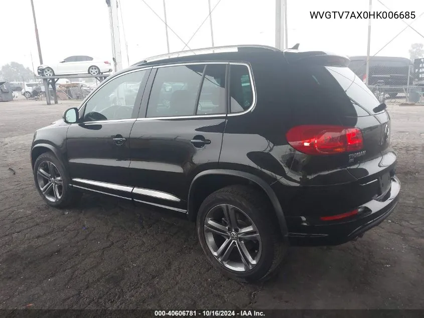 2017 Volkswagen Tiguan 2.0T Sport VIN: WVGTV7AX0HK006685 Lot: 40606781