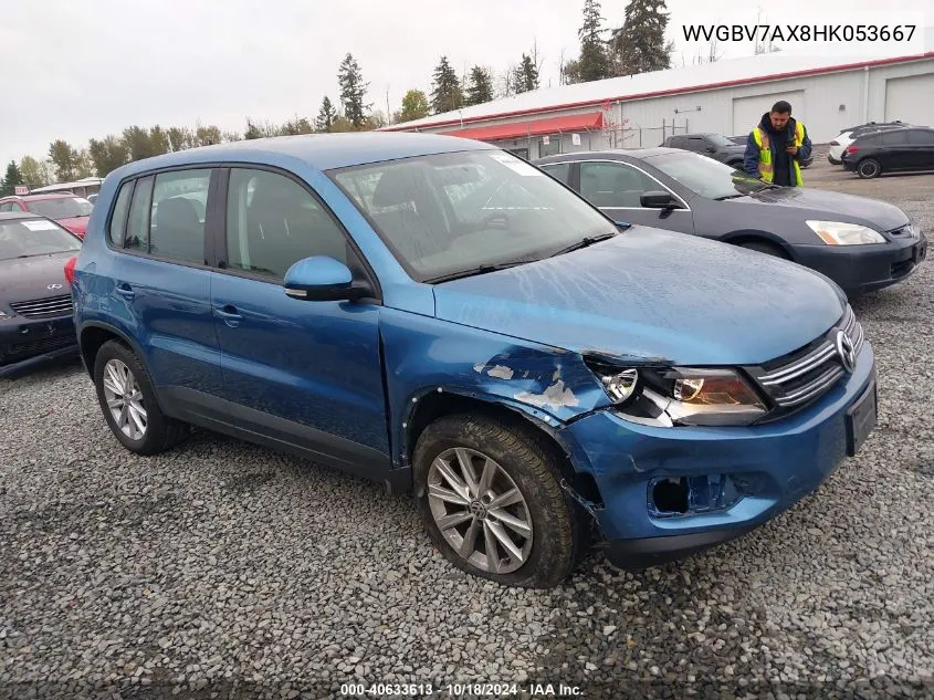 2017 Volkswagen Tiguan 2.0T/2.0T S VIN: WVGBV7AX8HK053667 Lot: 40633613