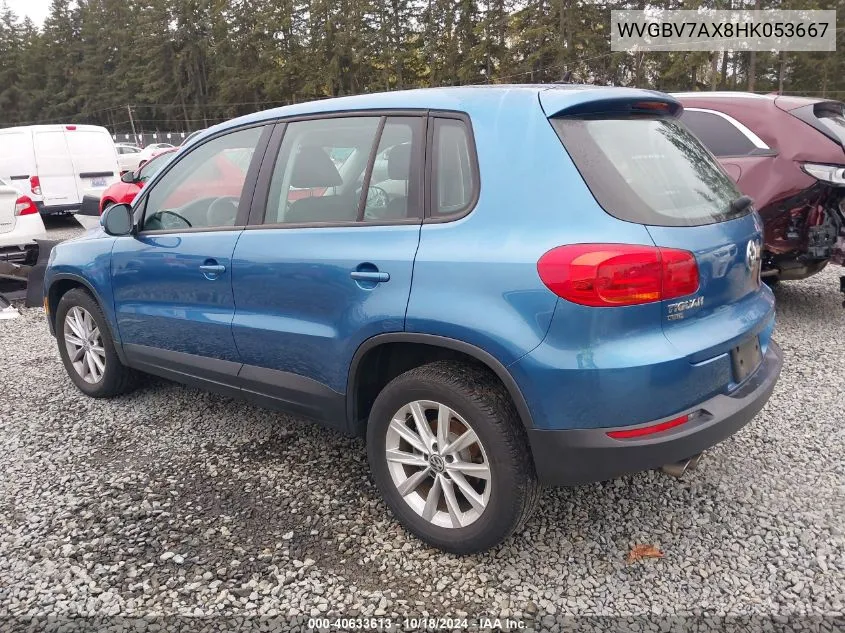 2017 Volkswagen Tiguan 2.0T/2.0T S VIN: WVGBV7AX8HK053667 Lot: 40633613