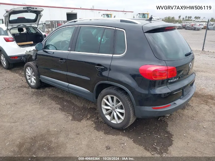 2017 Volkswagen Tiguan 2.0T Wolfsburg Edition VIN: WVGRV7AX9HW506119 Lot: 40685364