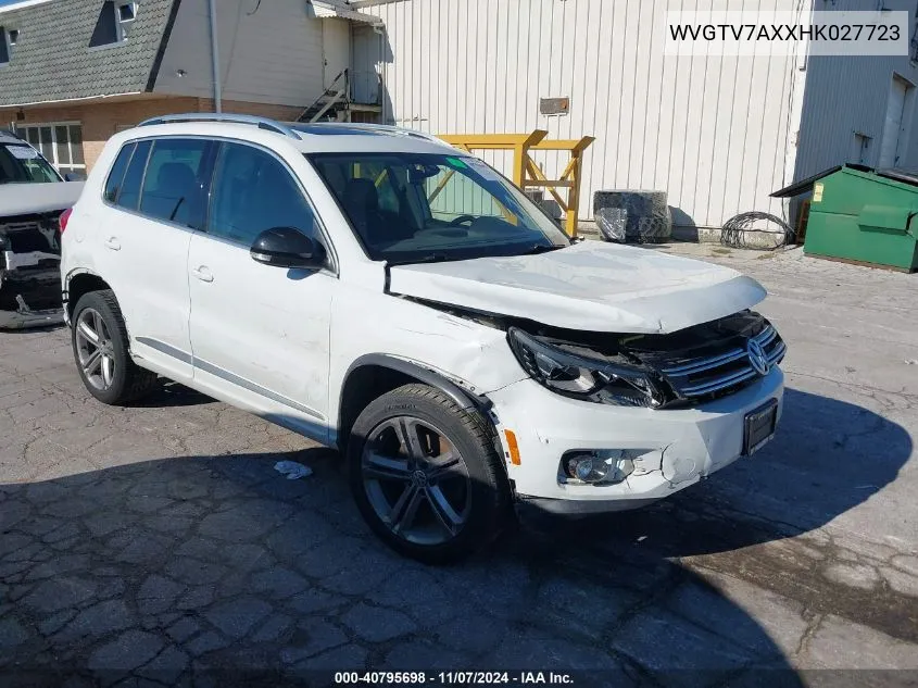 2017 Volkswagen Tiguan 2.0T Sport VIN: WVGTV7AXXHK027723 Lot: 40795698