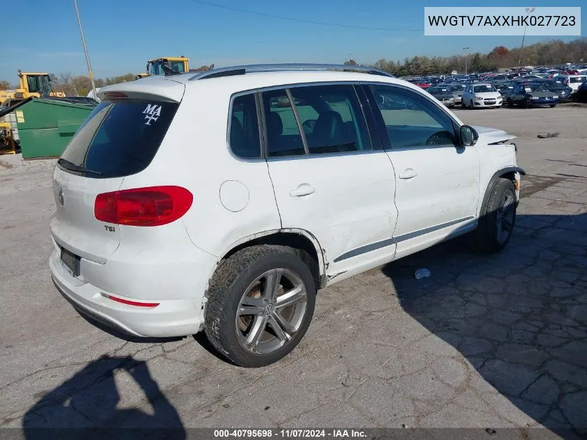 2017 Volkswagen Tiguan 2.0T Sport VIN: WVGTV7AXXHK027723 Lot: 40795698