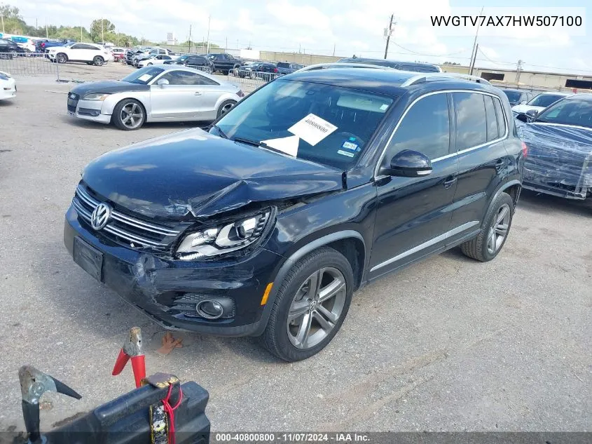 2017 Volkswagen Tiguan 2.0T Sport VIN: WVGTV7AX7HW507100 Lot: 40800800