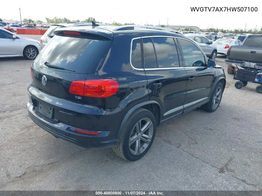 2017 Volkswagen Tiguan 2.0T Sport VIN: WVGTV7AX7HW507100 Lot: 40800800