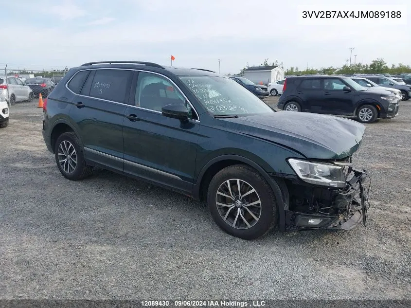 3VV2B7AX4JM089188 2018 Volkswagen Tiguan