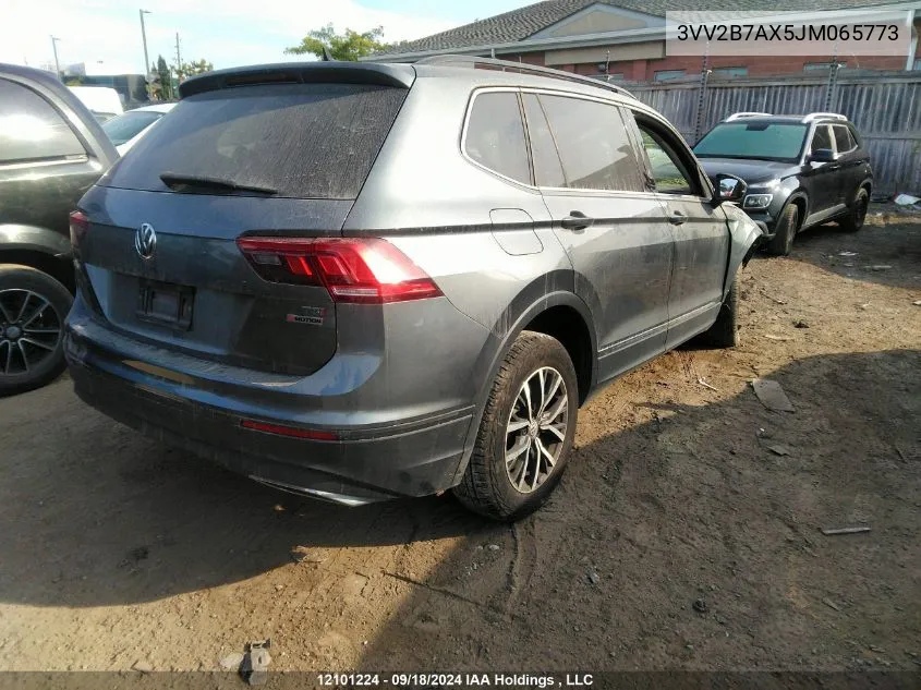 2018 Volkswagen Tiguan VIN: 3VV2B7AX5JM065773 Lot: 12101224