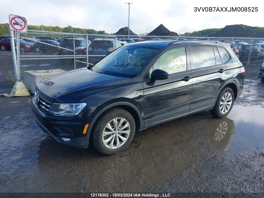 3VV0B7AXXJM008525 2018 Volkswagen Tiguan S