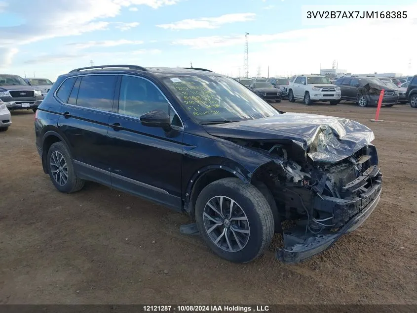 2018 Volkswagen Tiguan VIN: 3VV2B7AX7JM168385 Lot: 12121287