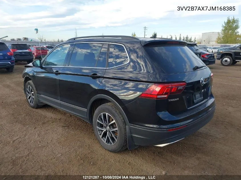 2018 Volkswagen Tiguan VIN: 3VV2B7AX7JM168385 Lot: 12121287