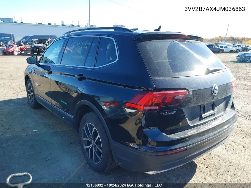 3VV2B7AX4JM036863 2018 Volkswagen Tiguan