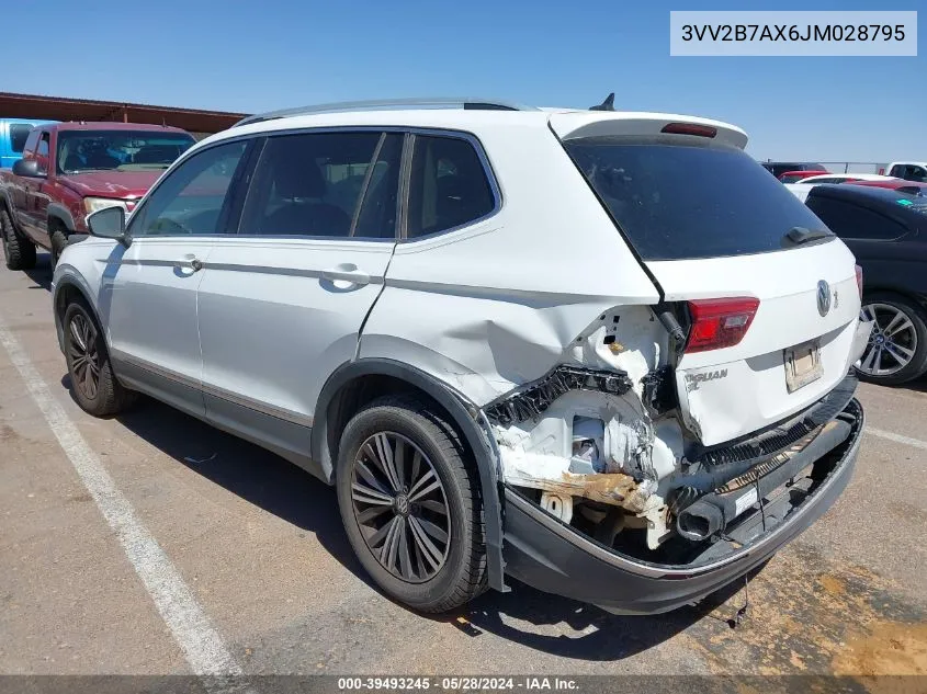 2018 Volkswagen Tiguan 2.0T Se/2.0T Sel VIN: 3VV2B7AX6JM028795 Lot: 39493245