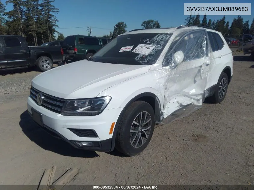 2018 Volkswagen Tiguan 2.0T Se/2.0T Sel VIN: 3VV2B7AX3JM089683 Lot: 39532984