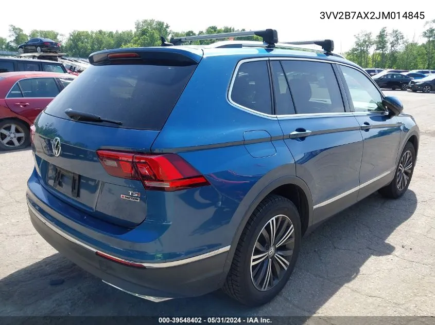 2018 Volkswagen Tiguan 2.0T Se/2.0T Sel VIN: 3VV2B7AX2JM014845 Lot: 39548402