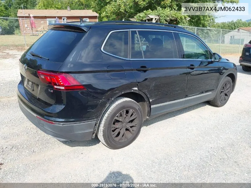 2018 Volkswagen Tiguan 2.0T Se/2.0T Sel VIN: 3VV3B7AX4JM062433 Lot: 39753076