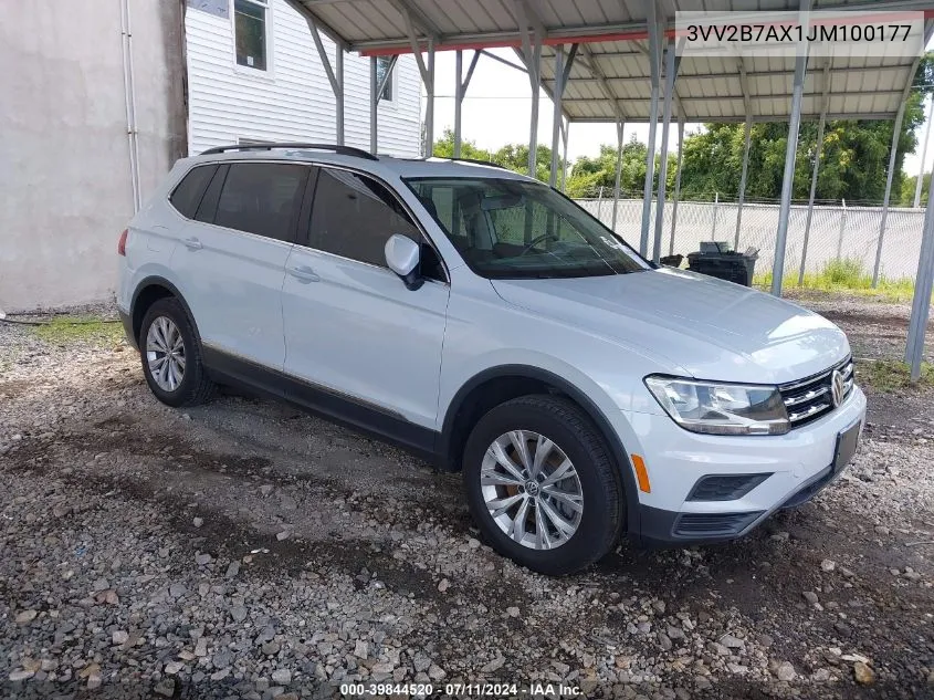 2018 Volkswagen Tiguan 2.0T Se/2.0T Sel VIN: 3VV2B7AX1JM100177 Lot: 39844520