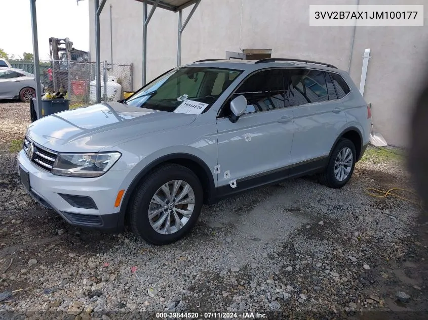 2018 Volkswagen Tiguan 2.0T Se/2.0T Sel VIN: 3VV2B7AX1JM100177 Lot: 39844520