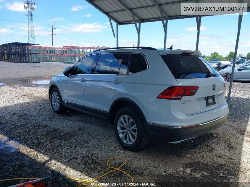 2018 Volkswagen Tiguan 2.0T Se/2.0T Sel VIN: 3VV2B7AX1JM100177 Lot: 39844520