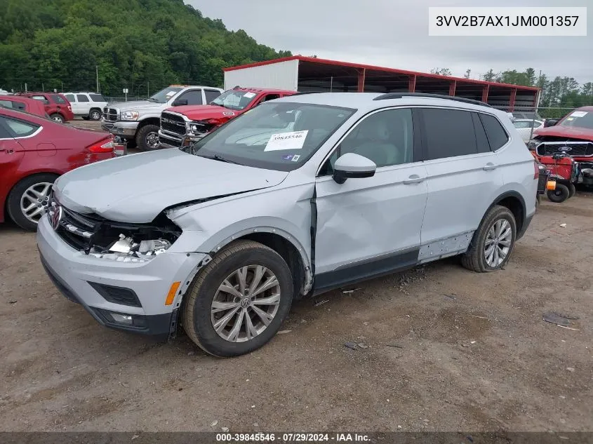 2018 Volkswagen Tiguan 2.0T Se/2.0T Sel VIN: 3VV2B7AX1JM001357 Lot: 39845546