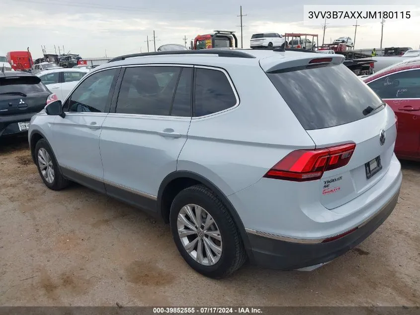 3VV3B7AXXJM180115 2018 Volkswagen Tiguan 2.0T Se/2.0T Sel