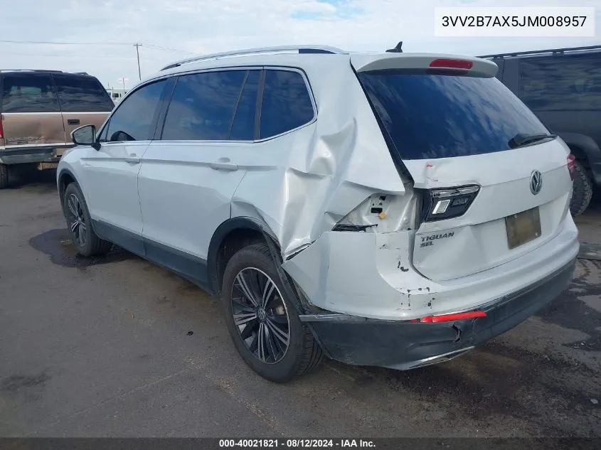 3VV2B7AX5JM008957 2018 Volkswagen Tiguan 2.0T Se/2.0T Sel