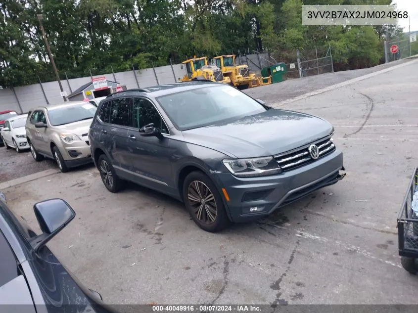 2018 Volkswagen Tiguan 2.0T Se/2.0T Sel VIN: 3VV2B7AX2JM024968 Lot: 40049916