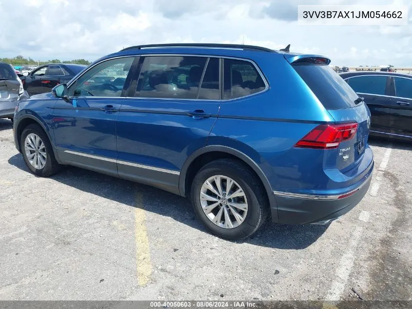 2018 Volkswagen Tiguan 2.0T Se/2.0T Sel VIN: 3VV3B7AX1JM054662 Lot: 40050603