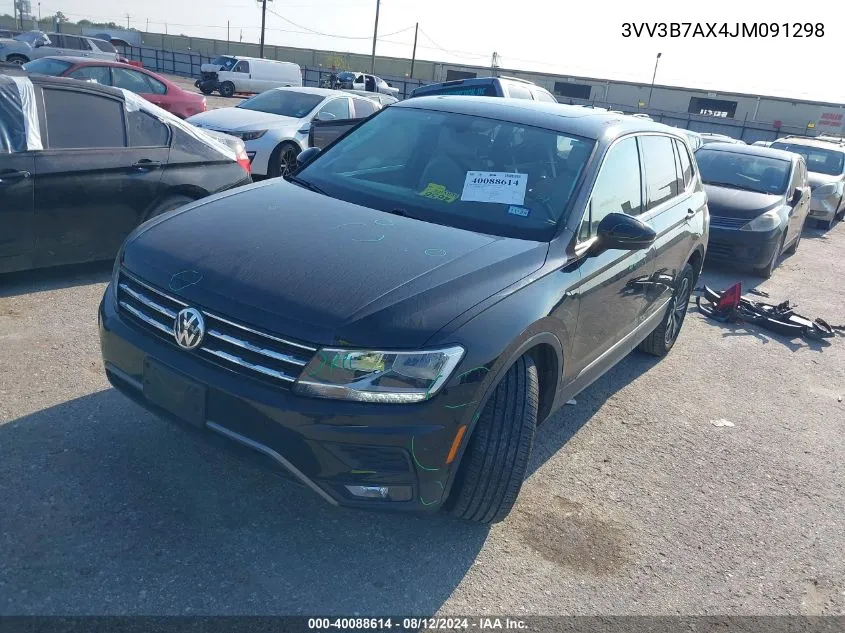 3VV3B7AX4JM091298 2018 Volkswagen Tiguan 2.0T Se/2.0T Sel