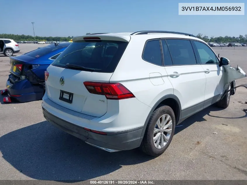 2018 Volkswagen Tiguan 2.0T S VIN: 3VV1B7AX4JM056932 Lot: 40126191