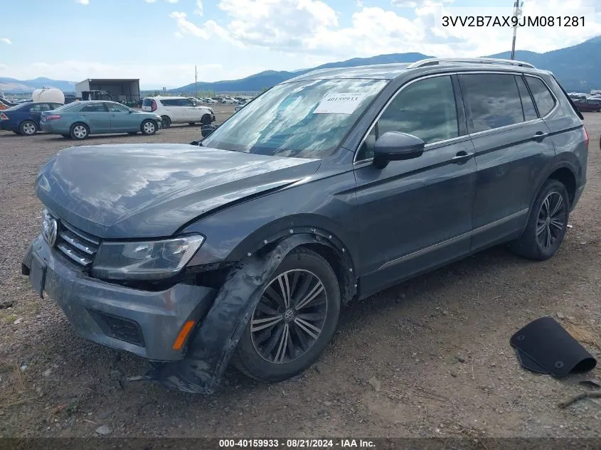 2018 Volkswagen Tiguan 2.0T Se/2.0T Sel VIN: 3VV2B7AX9JM081281 Lot: 40159933