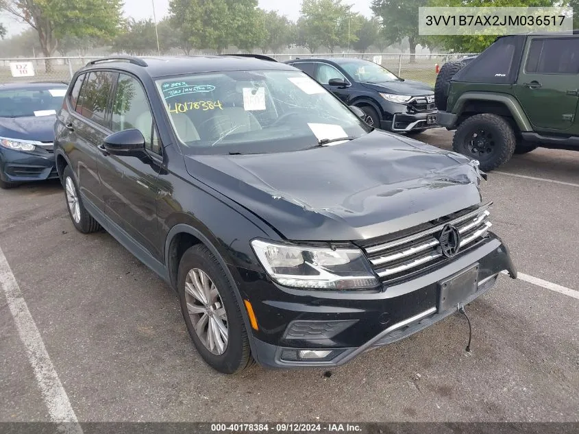 3VV1B7AX2JM036517 2018 Volkswagen Tiguan S