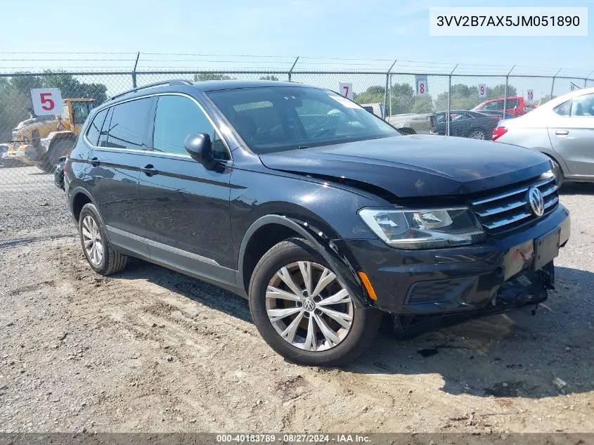 2018 Volkswagen Tiguan 2.0T Se/2.0T Sel VIN: 3VV2B7AX5JM051890 Lot: 40183789