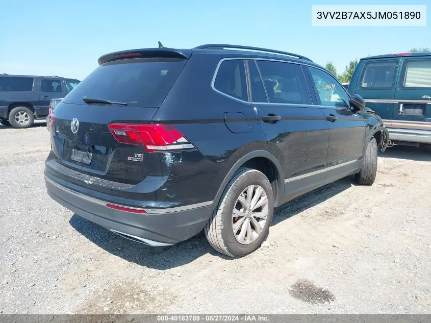 2018 Volkswagen Tiguan 2.0T Se/2.0T Sel VIN: 3VV2B7AX5JM051890 Lot: 40183789