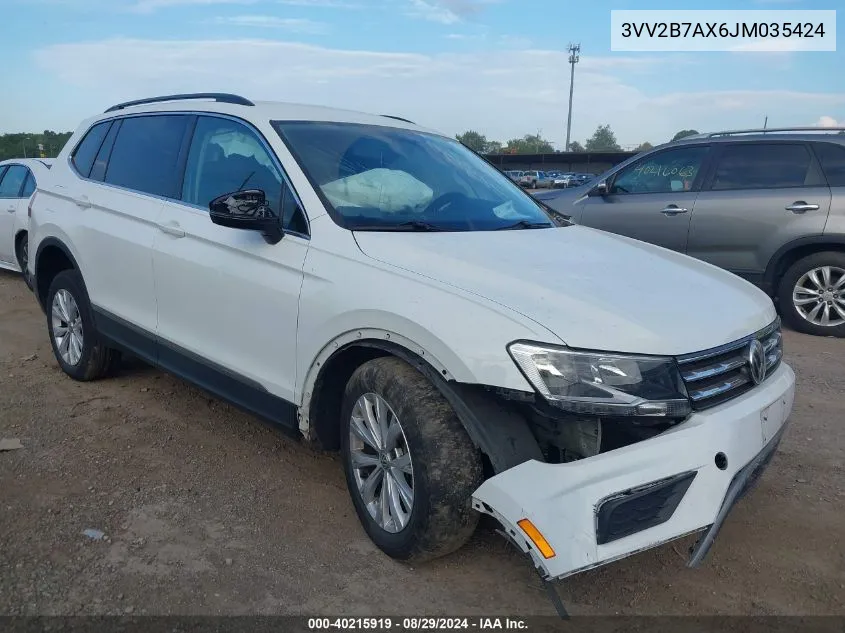 3VV2B7AX6JM035424 2018 Volkswagen Tiguan 2.0T Se/2.0T Sel