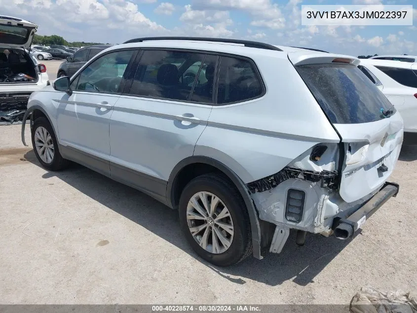 3VV1B7AX3JM022397 2018 Volkswagen Tiguan 2.0T S