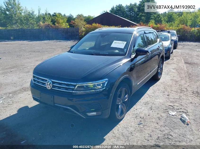 2018 Volkswagen Tiguan 2.0T Sel Premium VIN: 3VV4B7AX4JM193902 Lot: 40232574