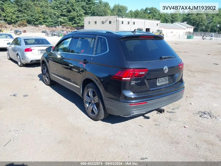 3VV4B7AX4JM193902 2018 Volkswagen Tiguan 2.0T Sel Premium