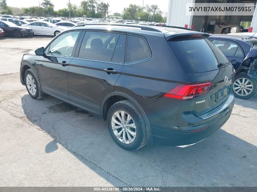 3VV1B7AX6JM075935 2018 Volkswagen Tiguan 2.0T S