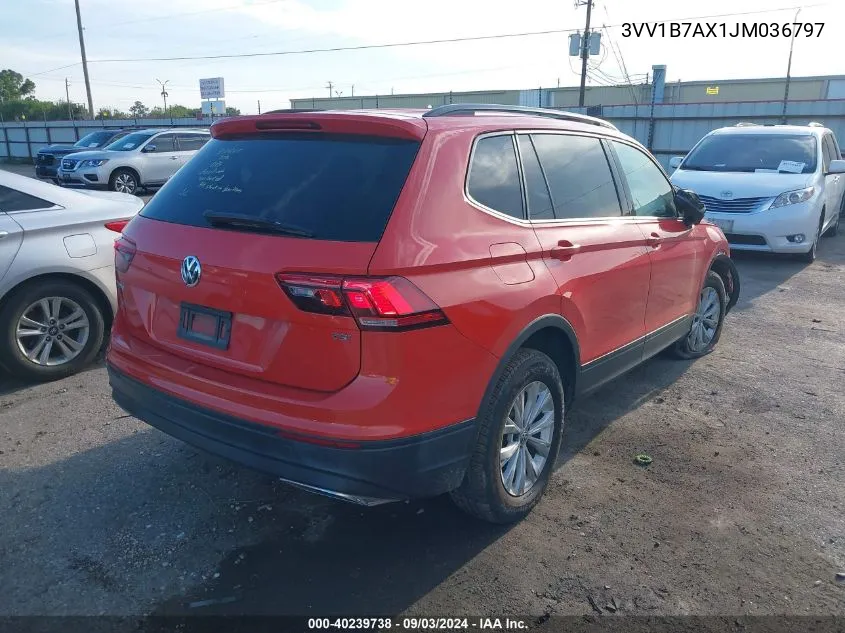 3VV1B7AX1JM036797 2018 Volkswagen Tiguan 2.0T S