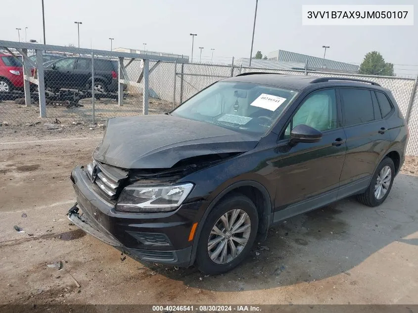 2018 Volkswagen Tiguan 2.0T S VIN: 3VV1B7AX9JM050107 Lot: 40246541