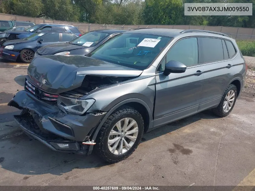 3VV0B7AX3JM009550 2018 Volkswagen Tiguan S