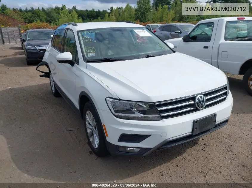 3VV1B7AX8JM020712 2018 Volkswagen Tiguan 2.0T S